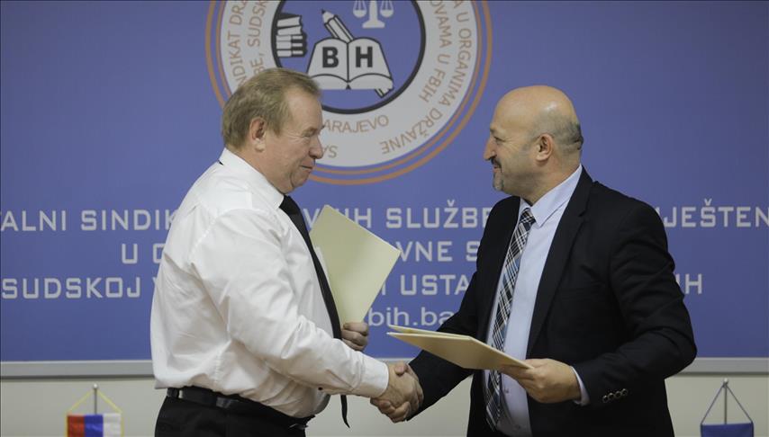 SUFBiH I Sveruski Sindikat Državnih Uposlenika U Sarajevu Potpisali Sporazum O Saradnji