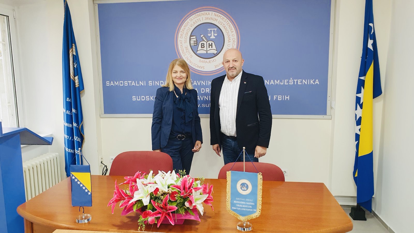 Predsjednica Sindikata Uprave Za Indirektno Oporezivanje Posjetila Samostalni Sindikat Državnih Službenika I Namještenika U FBiH