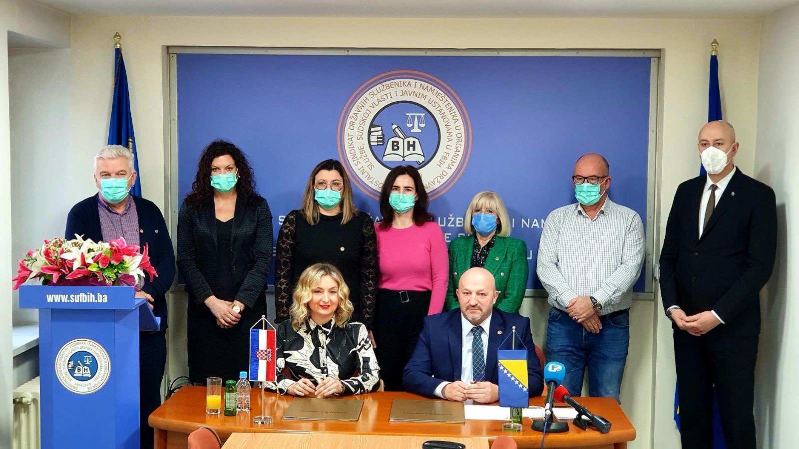Potpisan Sporazum O Saradnji Između Samostalnog Sindikata Državnih Službenika I Namještenika U FBiH I Sindikata Državnih I Lokalnih Službenika I Namještenika Republike Hrvatske